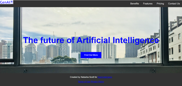 Generative AI project screenshot