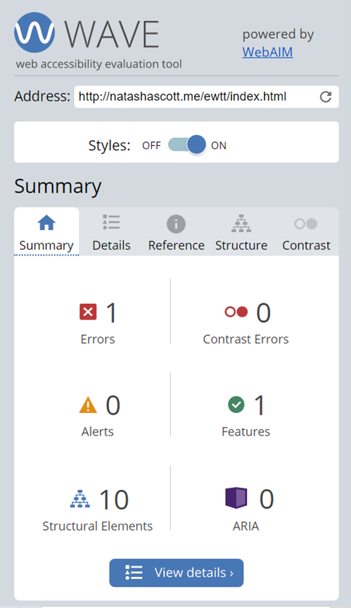 Accessibility Validator